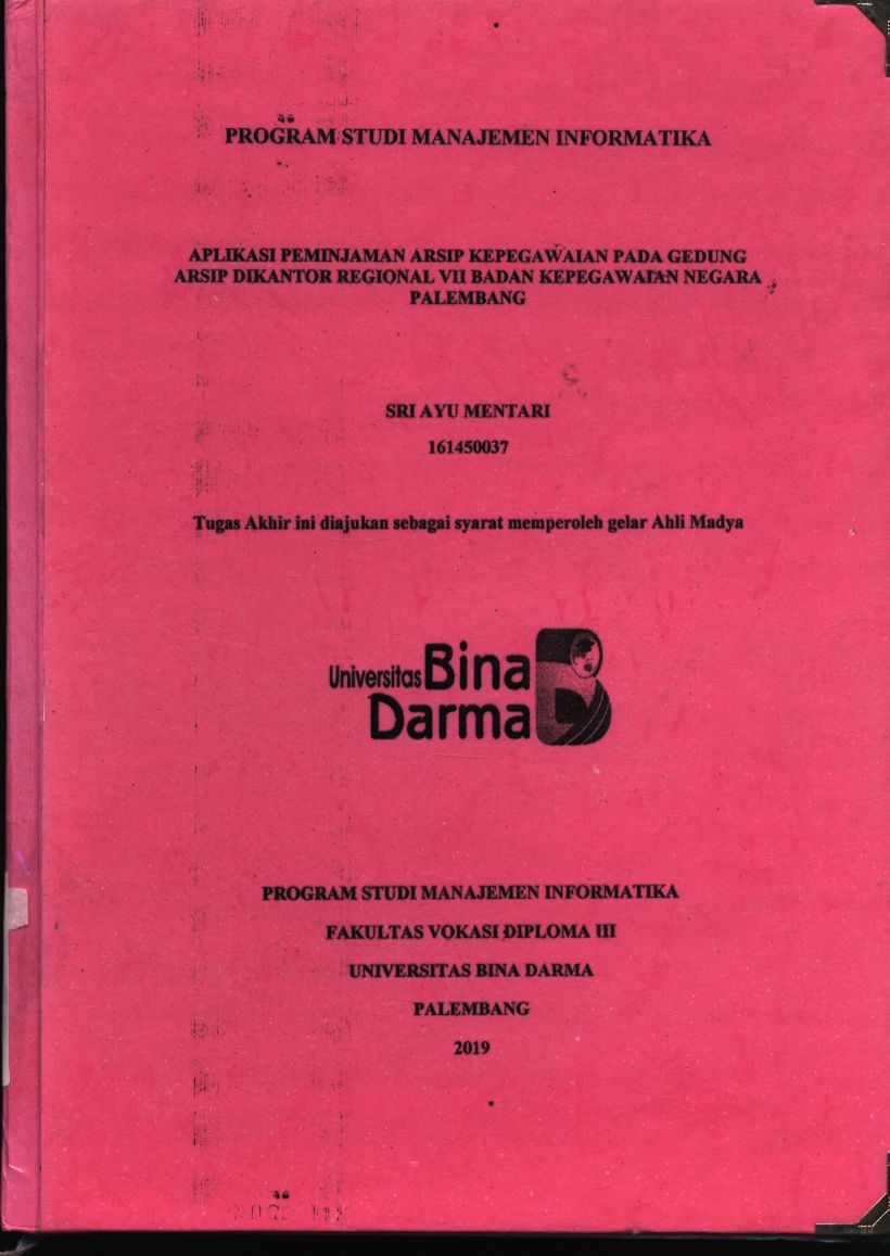 Cover APLIKASI PENGAJUAN BIAYA TRANSPORTASI DI PT PENERBIT ERLANGGA CABANG PALEMBANG / M.FADHIL LUTHFI
