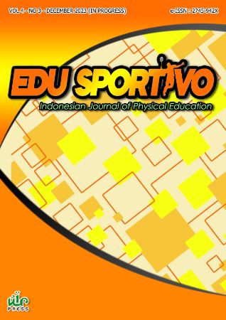 Cover EDU Sportivo :  Indonesian Journal of Physical Education / Mohd Izwan Bin Shahril