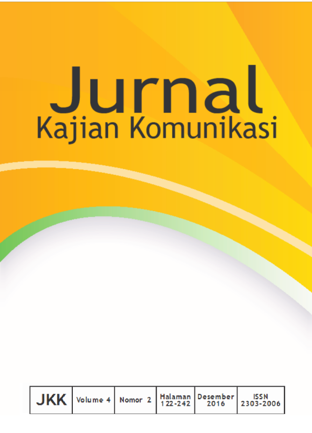 Cover JurnaL KAJIAN KOMUNIKASI / Universitas Padjadjaran