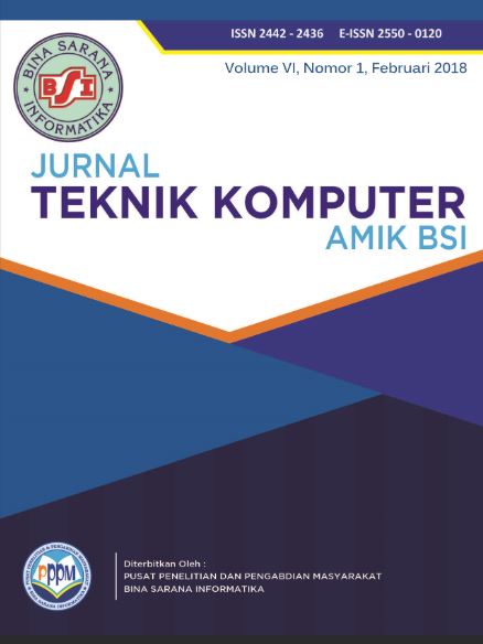 Cover JURNAL TEKNIK KOMPUTER / Wahyudin
