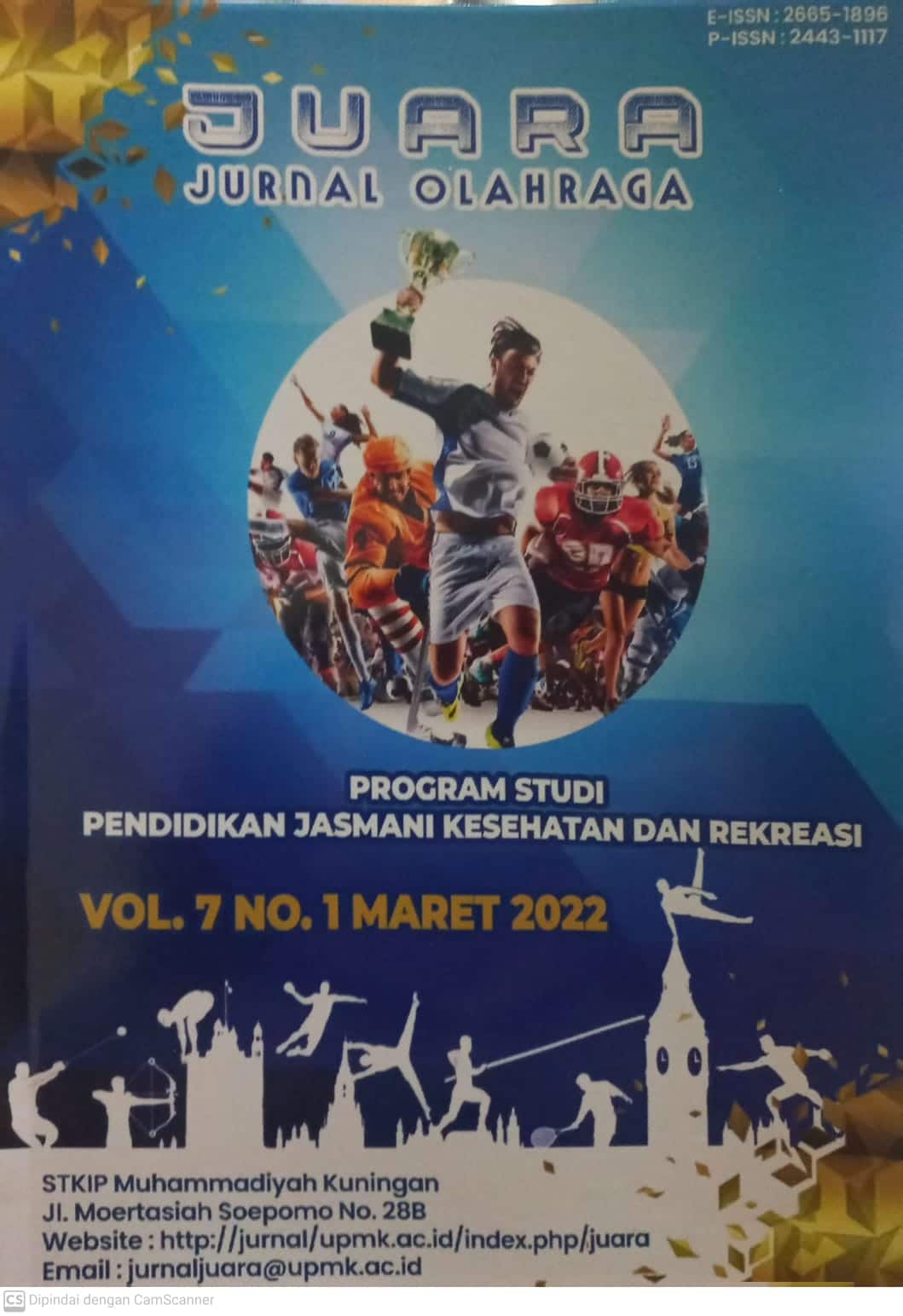 Cover JUARA :  JURNAL OLAHRAGA / Alif Khoirul Hidayat