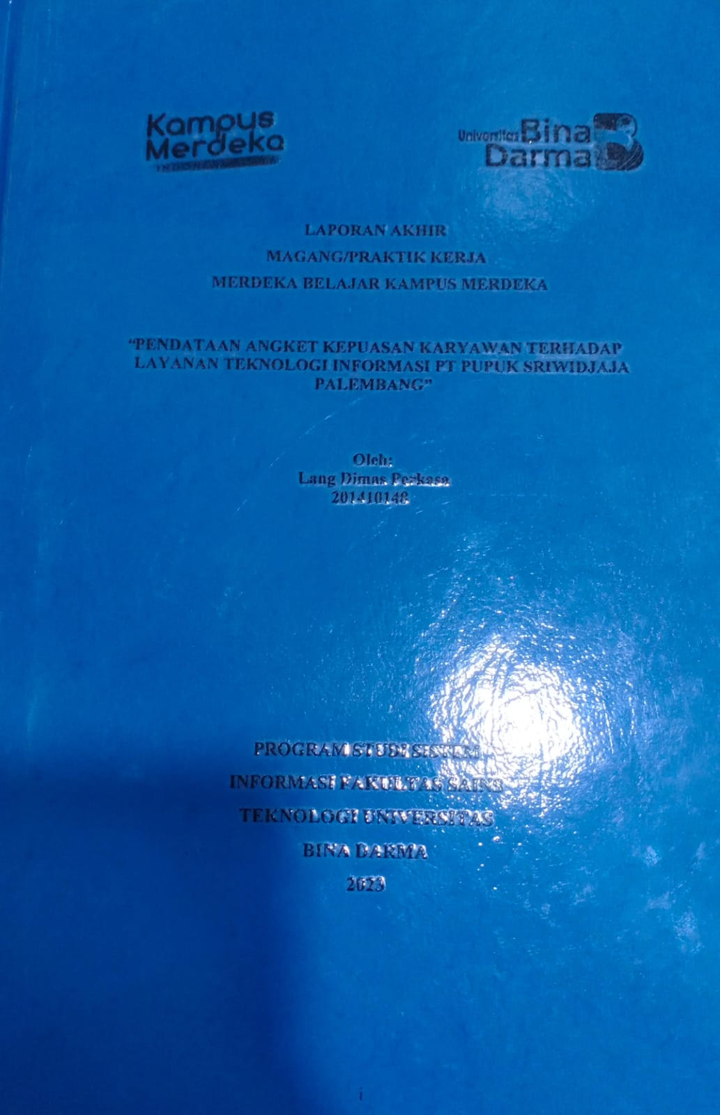 Cover PERAN HUMAS POLDA SUMSEL DALAM MENINGKATKAN KINERJA POLRI MENGGUNAKAN APLIKASI BANTUAN POLISI / Pindriansyah (191410228)